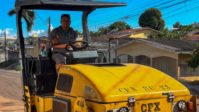 Prefeitura intensifica requalificação asfáltica em quatro bairros de Macapá