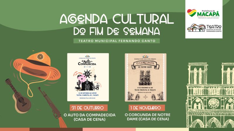 Teatro Municipal Fernando Canto recebe espetáculos “O Auto da Compadecida” e “O Corcunda de Notre Dame”
