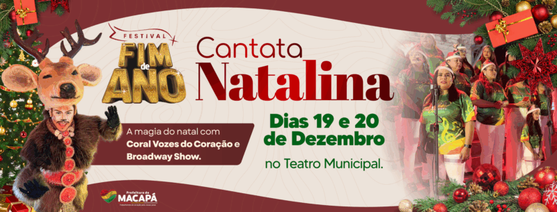 Cantata Natalina: Troca de ingressos acontece no dia 18 de dezembro no Teatro Municipal