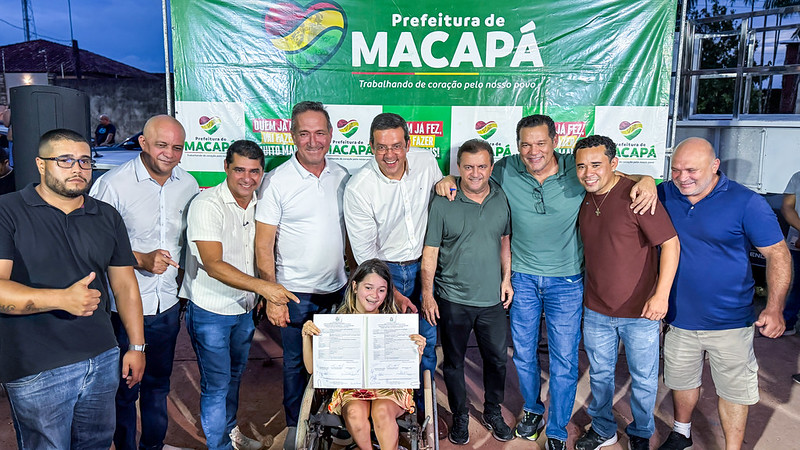 Prefeitura de Macapá assina ordem de serviço para pavimentação de vias no bairro Renascer