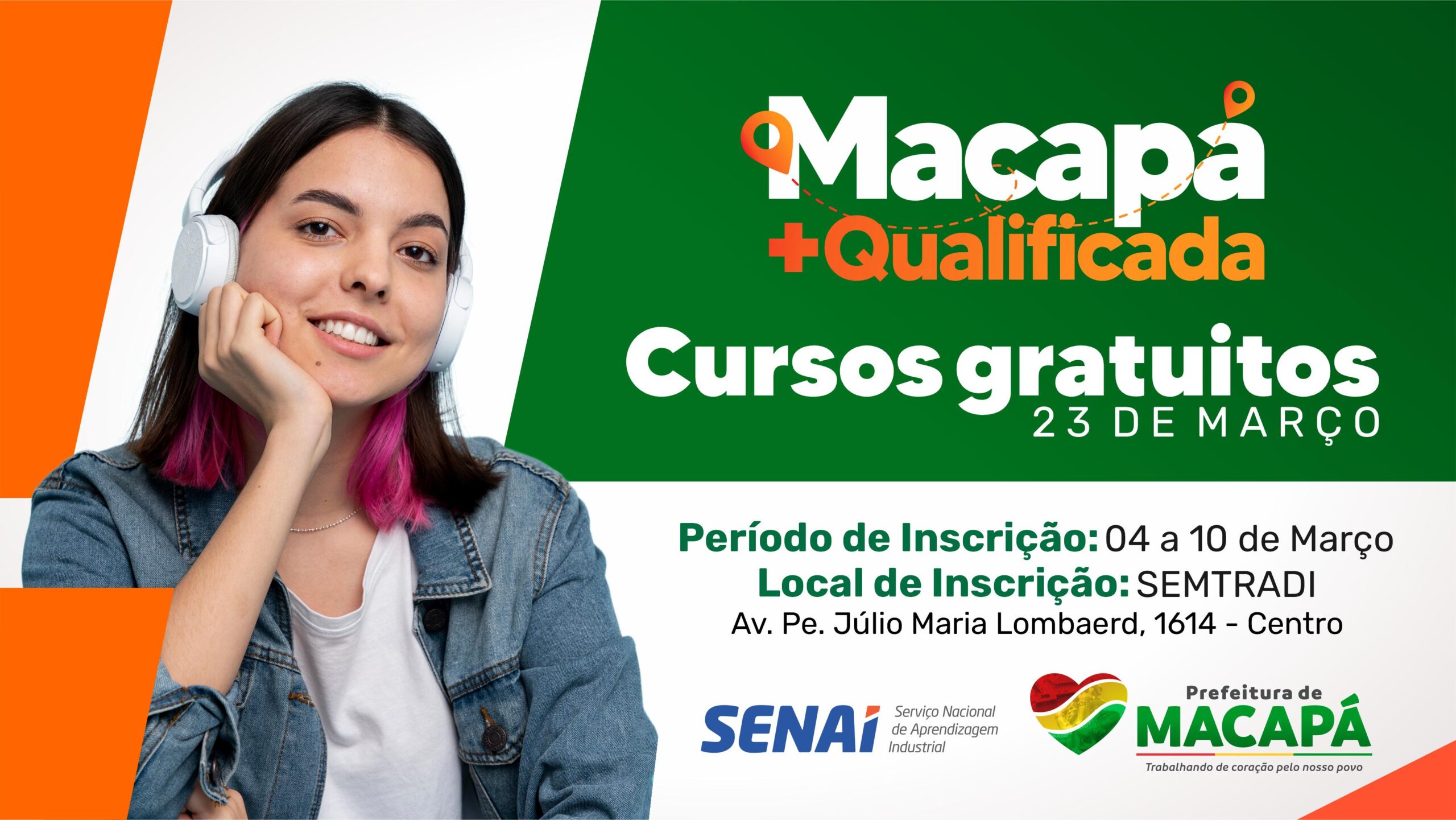 Prefeitura abre inscrições para cursos profissionalizantes gratuitos em parceria com o Senai