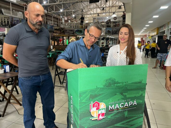 Prefeitura de Macapá assina ordem de serviço para melhorias no Mercado Central