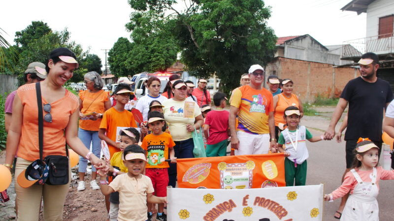 ’Maio Laranja’: Creche Tia Raimunda promove caminhada de conscientização e combate à exploração sexual infantil