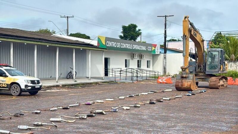 Ctmac destrói escapamentos irregulares e intensifica combate à poluição sonora em Macapá